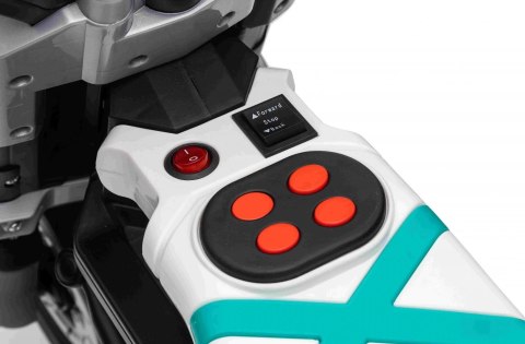 Motor Motorek na Akumulator Światło Dźwięki Biały Motor Motorek na Akumulator Światło Dźwięki Biały