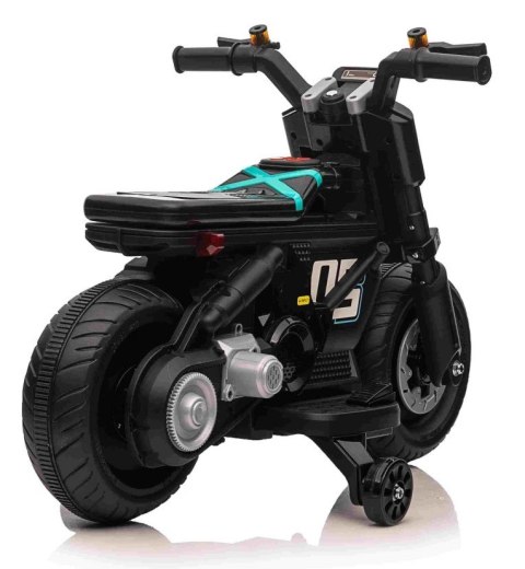 Motor Motorek na Akumulator Światło Dźwięki Czarny