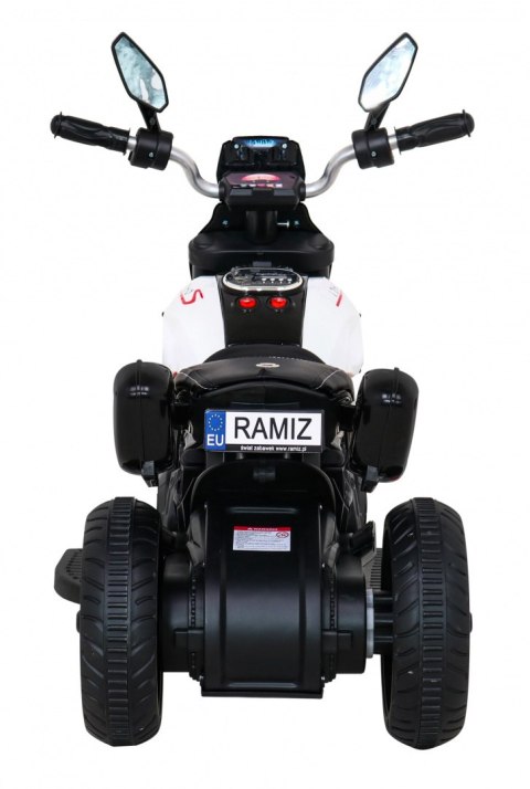 Motor Motorek na Akumulator dla Dzieci Światło Dźwięk Biały