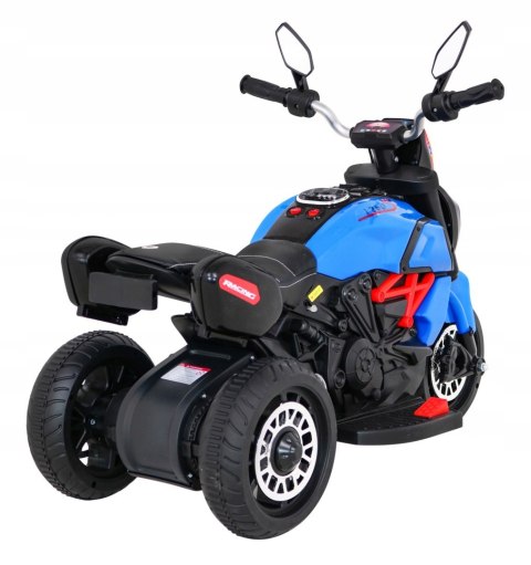 Motor Motorek na Akumulator dla Dzieci Światło Dźwięk Niebieski