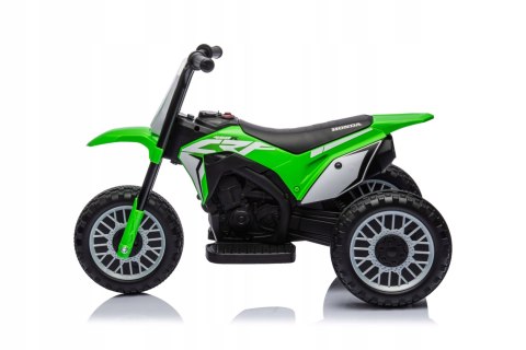 Motorek Cross Honda CRF 450R na Licencji 30W Aku 6V Zielony
