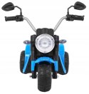 Motorek Skuter Chopper Ekoskóra 1 Silnik 6V Dźwięki Światło Niebieski