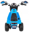 Motorek Skuter Chopper Ekoskóra 1 Silnik 6V Dźwięki Światło Niebieski