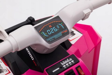 Quad Na Akumulator z Przyczepą 45W 6V Różowy Jakość