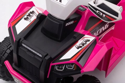 Quad Na Akumulator z Przyczepą 45W 6V Różowy Jakość