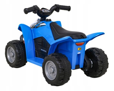 Quad na Akumulator Licencja Honda Ekoskóra LED Silnik 30W 6V Niebieski Quad na Akumulator Licencja Honda Ekoskóra LED Silnik 30W 6V Niebieski