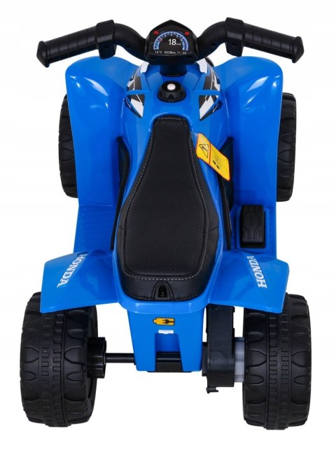 Quad na Akumulator Licencja Honda Ekoskóra LED Silnik 30W 6V Niebieski Quad na Akumulator Licencja Honda Ekoskóra LED Silnik 30W 6V Niebieski