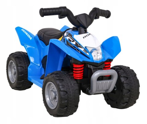 Quad na Akumulator Licencja Honda Ekoskóra LED Silnik 30W 6V Niebieski Quad na Akumulator Licencja Honda Ekoskóra LED Silnik 30W 6V Niebieski