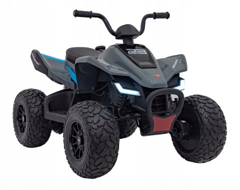 Quad na Akumulator McLaren 4 Silniki 12V Pilot Ekoskóra Piankowe Koła Szary