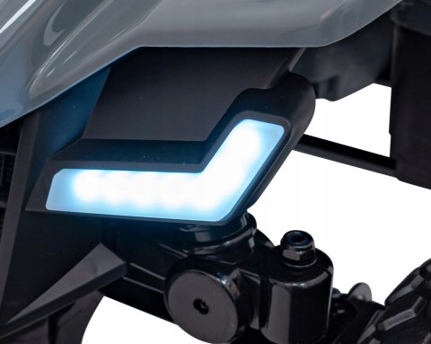 Quad na Akumulator McLaren 4 Silniki 12V Pilot Ekoskóra Piankowe Koła Szary