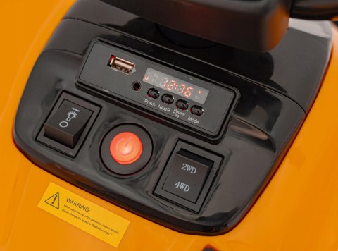 Quad na Akumulator McLaren 4 Silniki 12V Pilot Ekoskóra Piankowe Koła