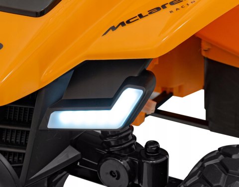 Quad na Akumulator McLaren 4 Silniki 12V Pilot Ekoskóra Piankowe Koła