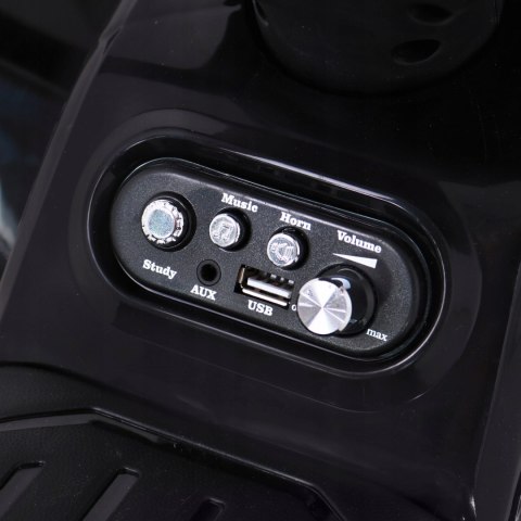 Quad na Akumulator Silnik 25W 6V + MP3 USB + LED Czarny