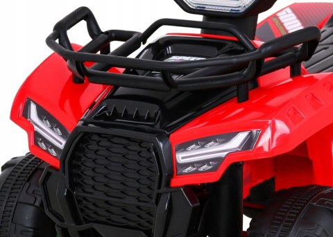 Quad na Akumulator Silnik 25W 6V + MP3 USB + LED Czerwony Quad na Akumulator Silnik 25W 6V + MP3 USB + LED Czerwony