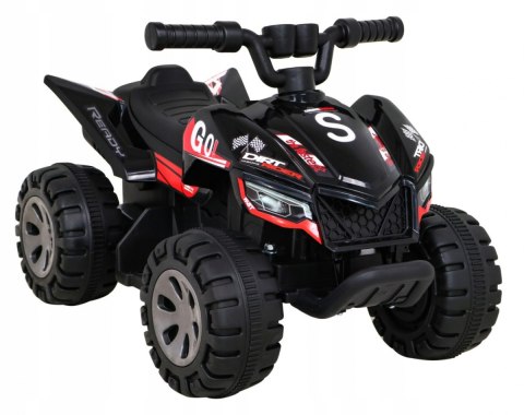 Quad na Akumulator dla Dzieci Silnik 25W Dźwięki Czarny