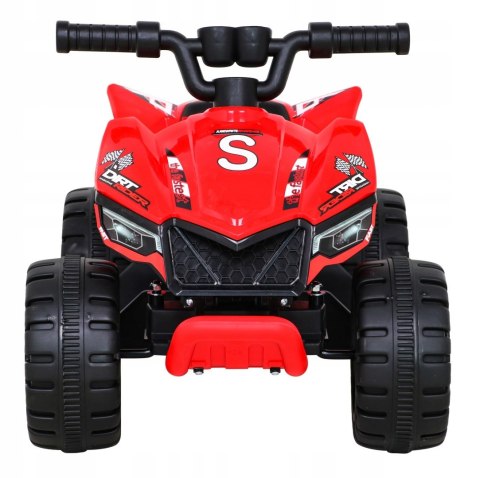 Quad na Akumulator dla Dzieci Silnik 25W Dźwięki Czerwony