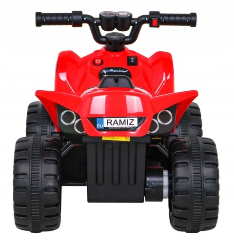 Quad na Akumulator dla Dzieci Silnik 25W Dźwięki Czerwony