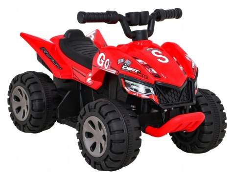 Quad na Akumulator dla Dzieci Silnik 25W Dźwięki Czerwony