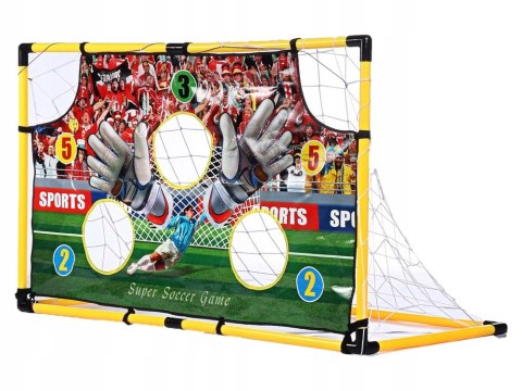 Zestaw 2w1 Bramka Piłkarska Piłka Nożna Pompka 119cm