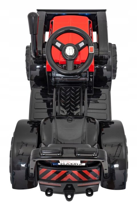 Traktor Spychacz dla Dzieci na Aku 6V Ruchoma Łyżka Dźwięki Czerwony Traktor Spychacz dla Dzieci na Aku 6V Ruchoma Łyżka Dźwięki Czerwony
