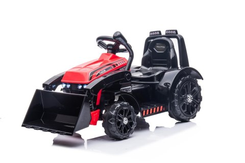 Traktor Spychacz dla Dzieci na Aku 6V Ruchoma Łyżka Dźwięki Czerwony Traktor Spychacz dla Dzieci na Aku 6V Ruchoma Łyżka Dźwięki Czerwony