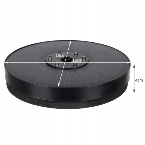 Fontanna Solarna Pompa do Oczka Wodnego Ogrodowa Pływająca LED Fontannowa