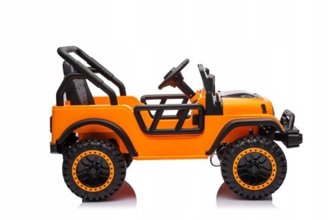 Mocny Jeep Na Akumulator 2x105W 24V Piankowe Koła Skóra Pilot Pomarańczowy Mocny Jeep Na Akumulator 2x105W 24V Piankowe Koła Skóra Pilot Pomarańczowy