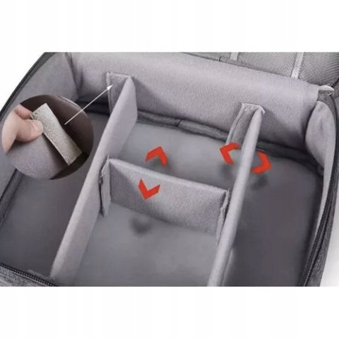 Organizer na Kable Kabli Etui Pojemnik na Ładowarki Torba + Uchwyt Podróżny