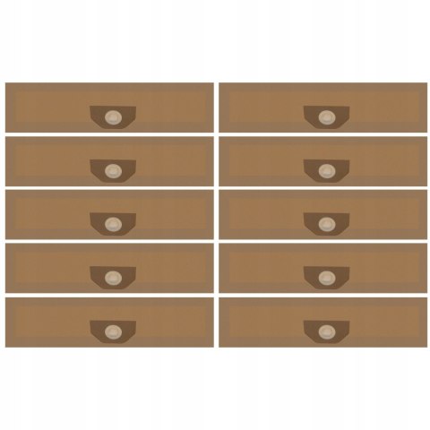 Worki do Odkurzacza 10 sztuk + Filtr Przemysłowego Worek x10 Uszczelka