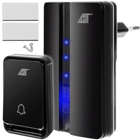 Dzwonek Bezprzewodowy Wodoodporny do Drzwi IP44 Bezbateryjny 51 Dźwięków Dzwonek Bezprzewodowy Wodoodporny do Drzwi IP44 Bezbateryjny 51 Dźwięków