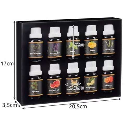 Olejki Eteryczne Zestaw x 10 15 ml Naturalne Aromaterapia Zapachowe Olejek Olejki Eteryczne Zestaw x 10 15 ml Naturalne Aromaterapia Zapachowe Olejek