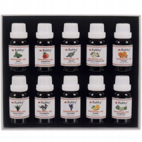 Olejki Eteryczne Zestaw x 10 15 ml Naturalne Aromaterapia Zapachowe Olejek Olejki Eteryczne Zestaw x 10 15 ml Naturalne Aromaterapia Zapachowe Olejek