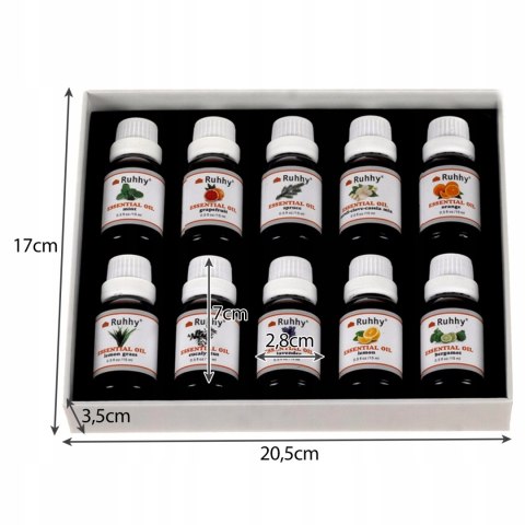 Olejki Eteryczne Zestaw x 10 15 ml Naturalne Aromaterapia Zapachowe Olejek Olejki Eteryczne Zestaw x 10 15 ml Naturalne Aromaterapia Zapachowe Olejek