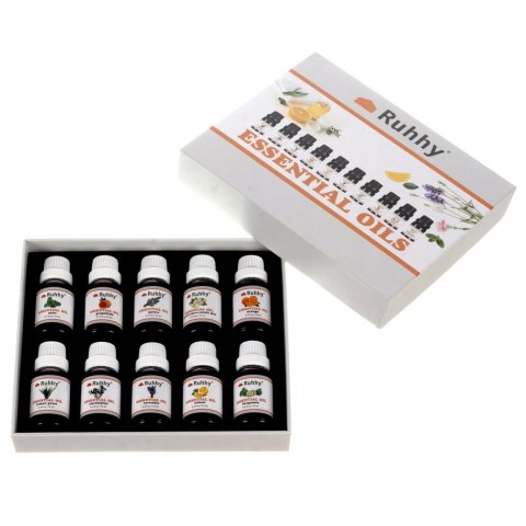 Olejki Eteryczne Zestaw x 10 15 ml Naturalne Aromaterapia Zapachowe Olejek Olejki Eteryczne Zestaw x 10 15 ml Naturalne Aromaterapia Zapachowe Olejek