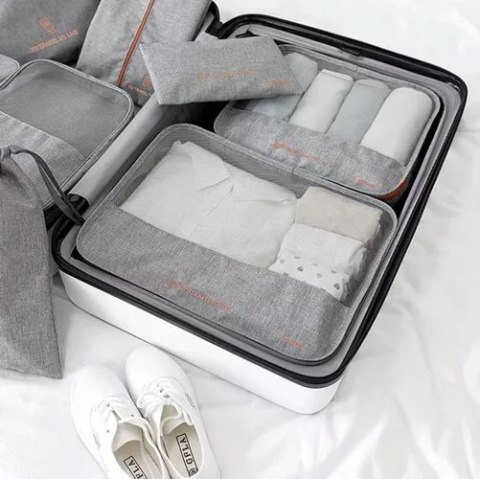 Organizer Podróżny do Walizki Torby Etui Zestaw Torba x 7 na Ubrania Buty Organizer Podróżny do Walizki Torby Etui Zestaw Torba x 7 na Ubrania Buty