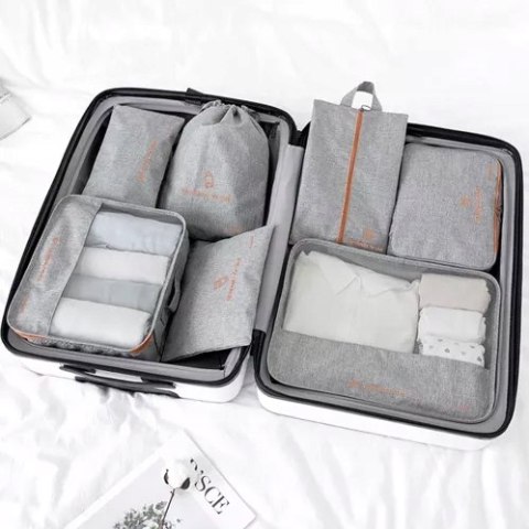 Organizer Podróżny do Walizki Torby Etui Zestaw Torba x 7 na Ubrania Buty Organizer Podróżny do Walizki Torby Etui Zestaw Torba x 7 na Ubrania Buty