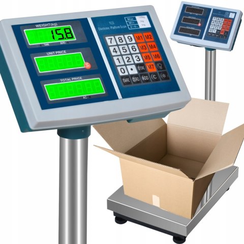 Waga Magazynowa Elektroniczna LCD Platformowa Dokładna Towarowa Platforma Waga Magazynowa Elektroniczna LCD Platformowa Dokładna Towarowa Platforma
