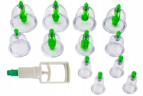 Bańki Chińskie Próżniowe Bezogniowe Cellulit 12szt Bańki Chińskie Próżniowe Bezogniowe Cellulit 12szt