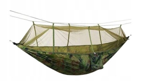 Hamak Turystyczny Przenośny Survival Ultralekki Podróżny + Moskitiera XL Hamak Turystyczny Przenośny Survival Ultralekki Podróżny + Moskitiera XL