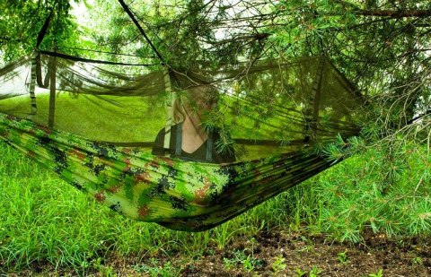 Hamak Turystyczny Przenośny Survival Ultralekki Podróżny + Moskitiera XL Hamak Turystyczny Przenośny Survival Ultralekki Podróżny + Moskitiera XL