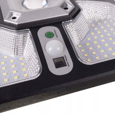 Lampa Solarna 220 LED 15 COB Ogrodowa Uliczna Czujnik Ruchu Zmierzchu Pilot Lampa Solarna 220 LED 15 COB Ogrodowa Uliczna Czujnik Ruchu Zmierzchu Pilot