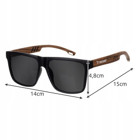 Okulary Przeciwsłoneczne Polaryzacyjne Męskie Damskie Drewniane UV400 Etui Okulary Przeciwsłoneczne Polaryzacyjne Męskie Damskie Drewniane UV400 Etui