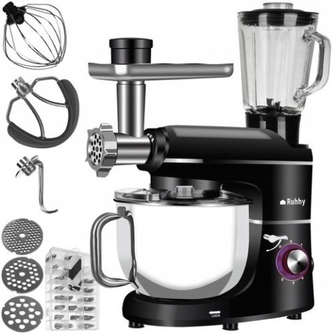 Robot Planetarny Kuchenny 3w1 Mikser Wielofunkcyjny Duży 2200W 6,2l Blender Robot Planetarny Kuchenny 3w1 Mikser Wielofunkcyjny Duży 2200W 6,2l Blender