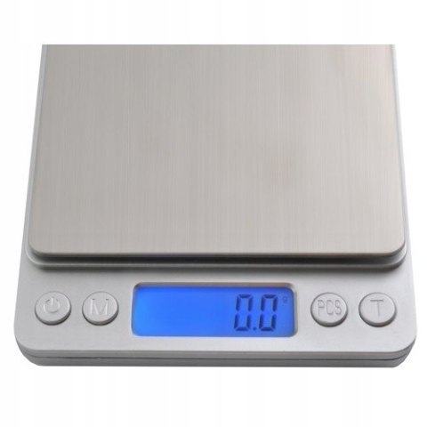 Waga Kuchenna Elektroniczna Precyzyjna LCD 2000g 2kg 0,1g z Misą x2 Cyfrowa Waga Kuchenna Elektroniczna Precyzyjna LCD 2000g 2kg 0,1g z Misą x2 Cyfrowa