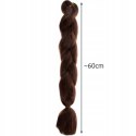 Włosy Syntetyczne 60 cm Warkocz Doczepiany Warkoczyki Brązowe Brąz Sztuczne