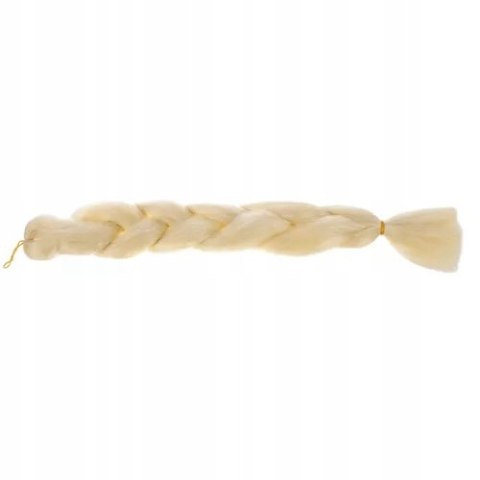 Włosy Syntetyczne 60 cm Warkocz Doczepiany Warkoczyki Jasny Blond Sztuczne Włosy Syntetyczne 60 cm Warkocz Doczepiany Warkoczyki Jasny Blond Sztuczne