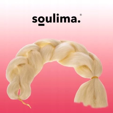 Włosy Syntetyczne 60 cm Warkocz Doczepiany Warkoczyki Jasny Blond Sztuczne Włosy Syntetyczne 60 cm Warkocz Doczepiany Warkoczyki Jasny Blond Sztuczne