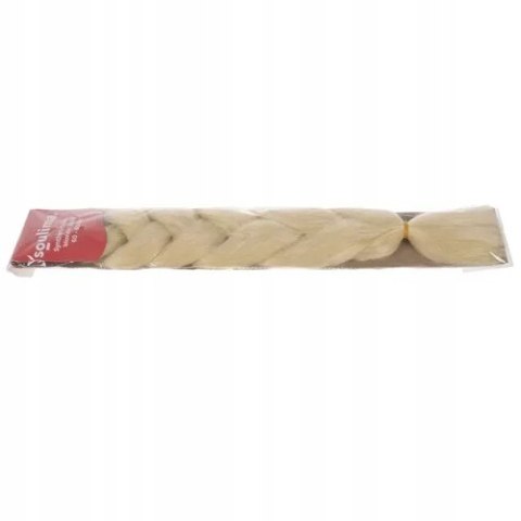 Włosy Syntetyczne 60 cm Warkocz Doczepiany Warkoczyki Jasny Blond Sztuczne Włosy Syntetyczne 60 cm Warkocz Doczepiany Warkoczyki Jasny Blond Sztuczne