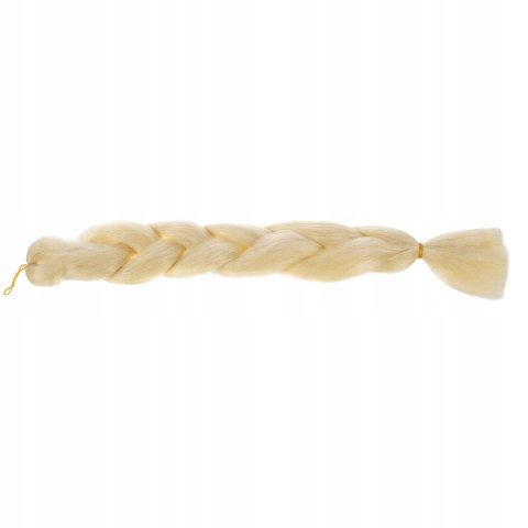 Włosy Syntetyczne 60 cm Warkocz Doczepiany Warkoczyki Jasny Blond Sztuczne Włosy Syntetyczne 60 cm Warkocz Doczepiany Warkoczyki Jasny Blond Sztuczne