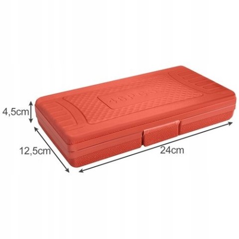 Zestaw Kluczy Nasadowych Narzędzi Klucze Nasadowe Torx Walizka Nasadki 46el